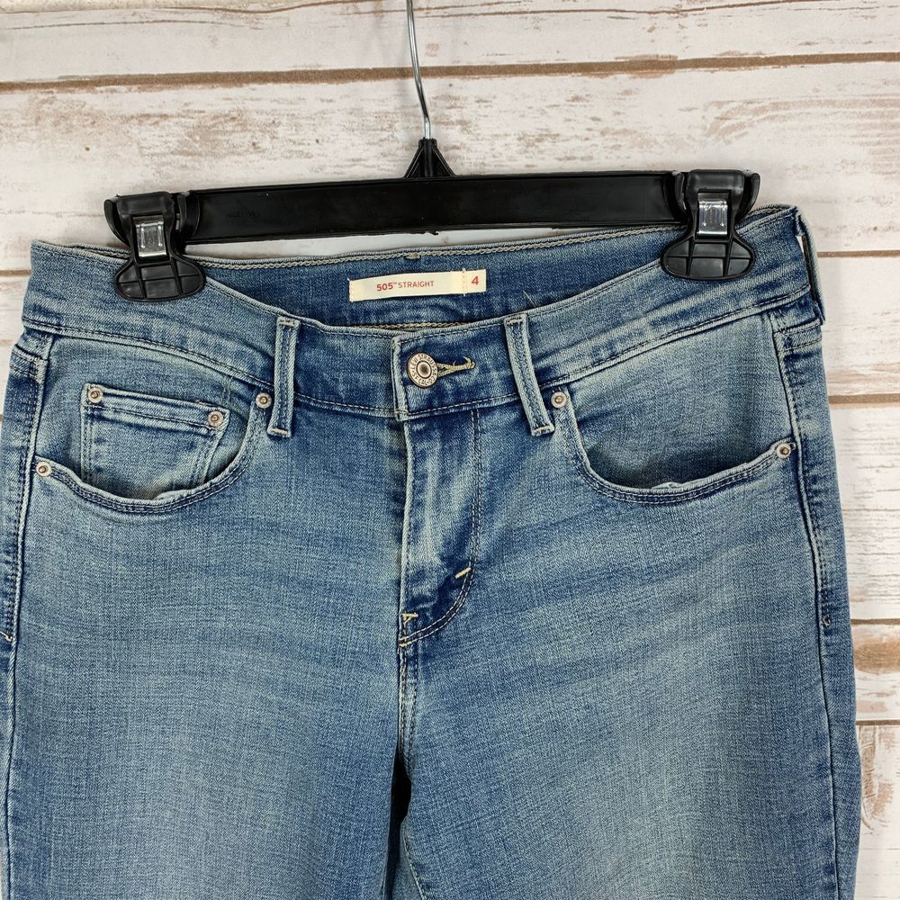 Levi's Women's Straight 505 Jeans - Picture 4 of 5